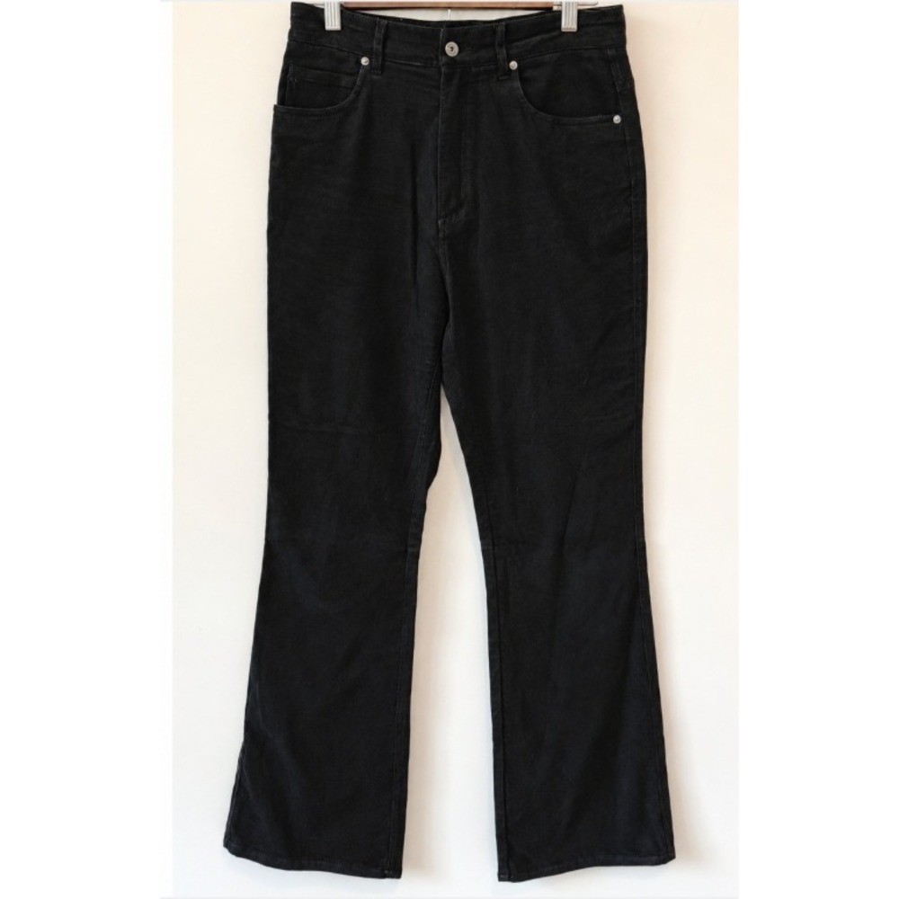 Billy Reid Women's Sz 6 Black Cotton Twill Wide Leg Pants Minimalist Capsule